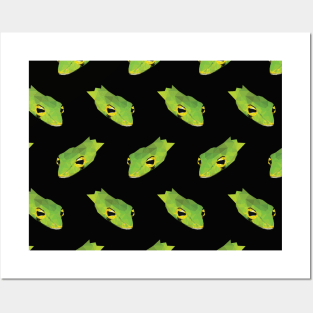 Big-eye Whip Snake Pattern Posters and Art